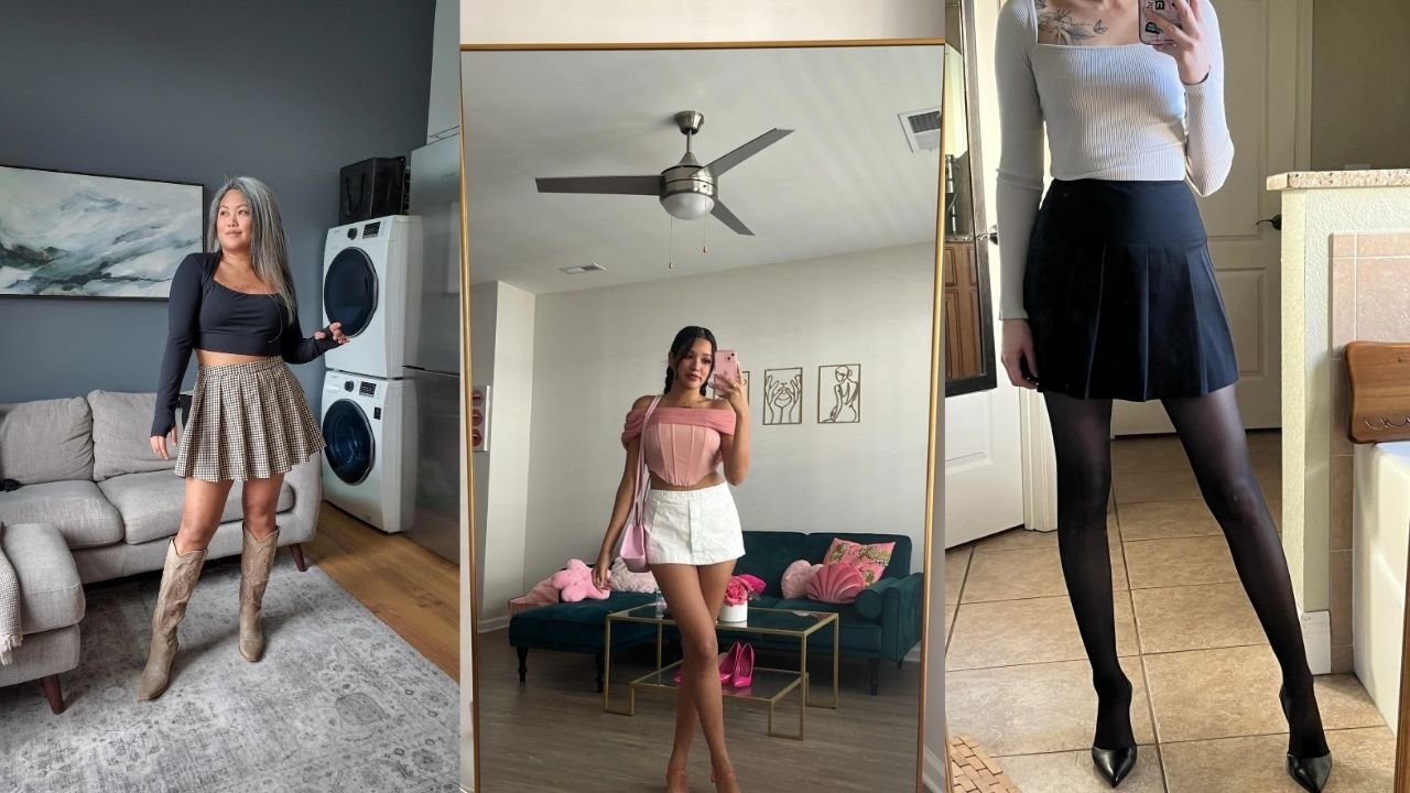 cute mini skirt outfits