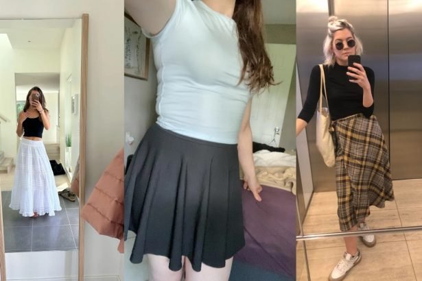 casual skirt outfits