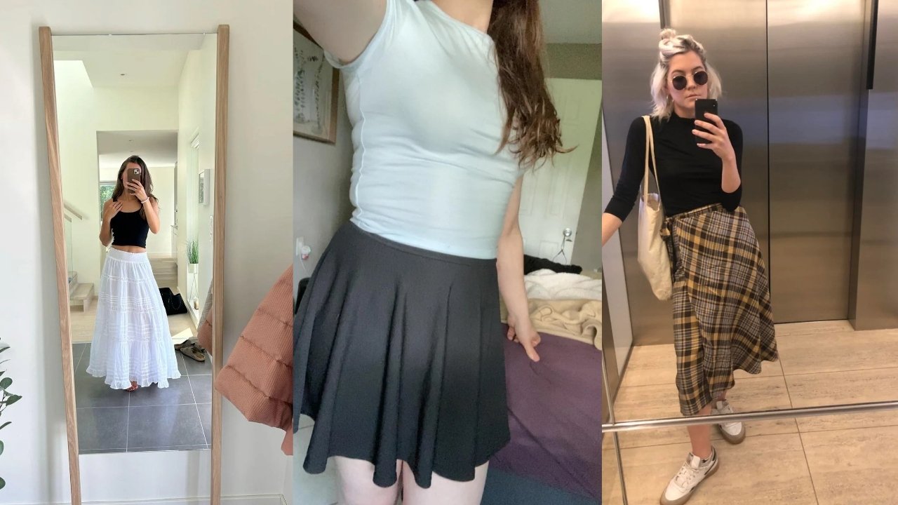 casual skirt outfits