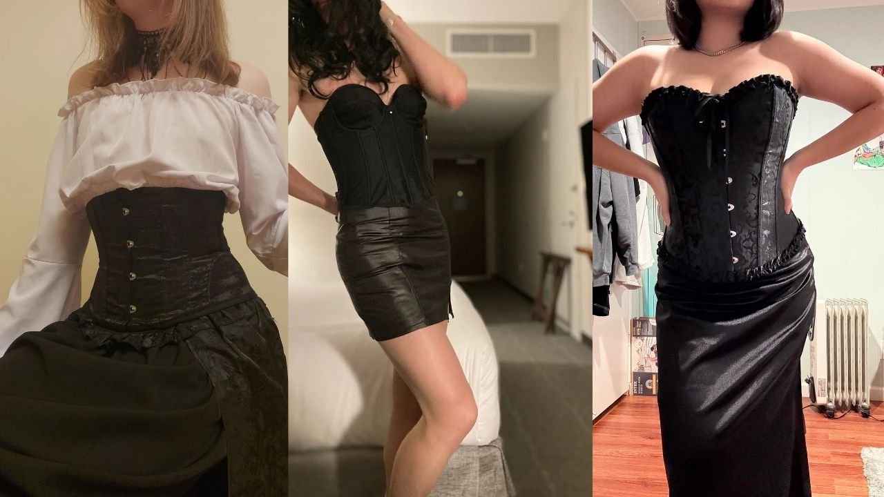 corset and skirt outfits