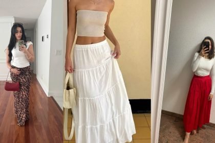 maxi skirt outfits