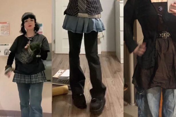 skirt over pants outfits